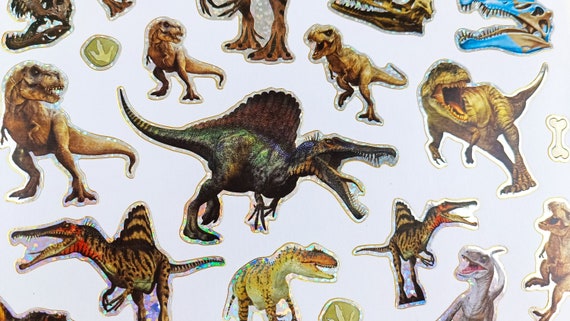 Realistic Dinosaur Sticker & Album 40 Dino Stickers Dino Art Triceratops  Trex Tyrannosaurus Tex Sticker Album Sticker Sheet 