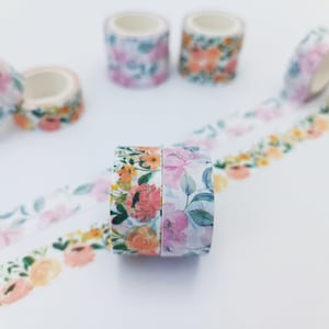 Washi-tape met bloemen, washitape met bloemen - decoratieve tape bloemen - Bullet Journal-tape