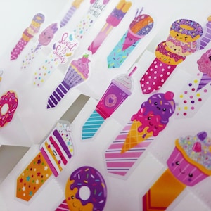Candy Bear Sticky Page Flags: Kawaii Planner Tabs