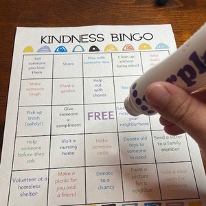 PRINTABLE Kindness Bingo