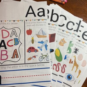 PRINTABLE Alphabet Worksheet Bundle