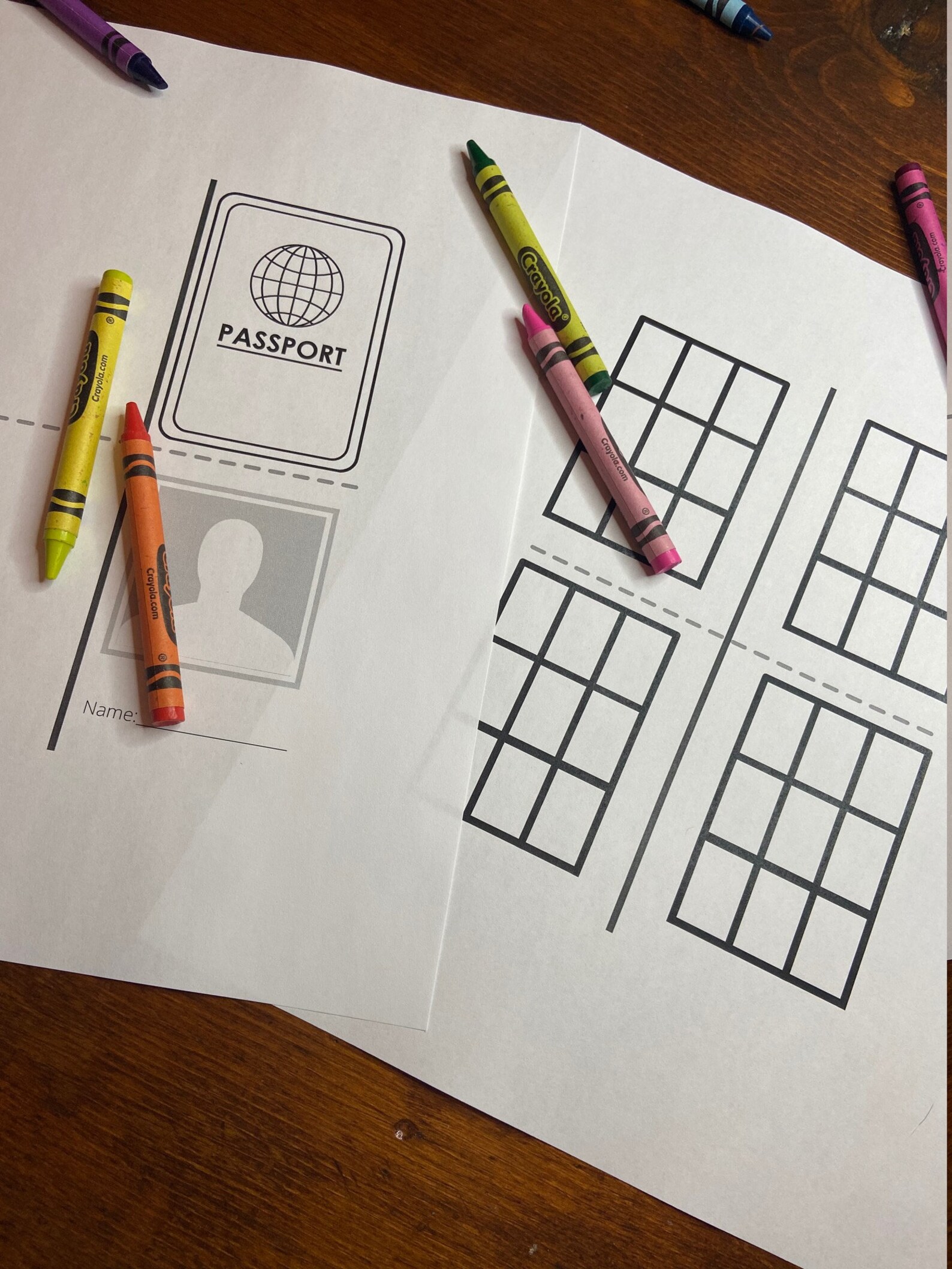 PRINTABLE Passport Book for Pretend Travel - Etsy