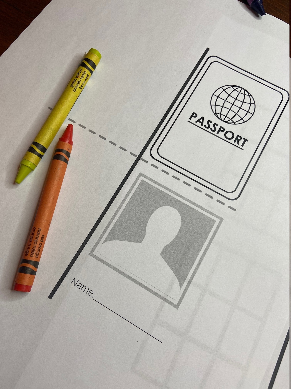 PRINTABLE Passport Book for Pretend Travel Etsy