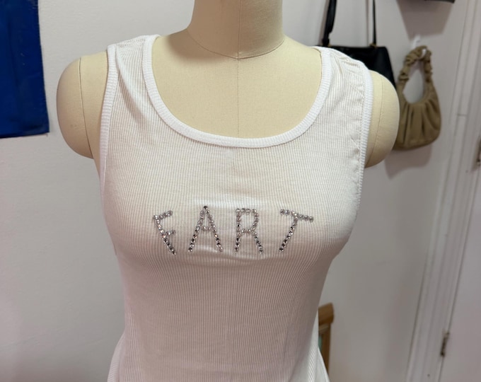 Rhinestone Fart Tank