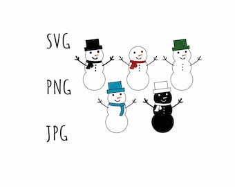 Snowman SVG digital files