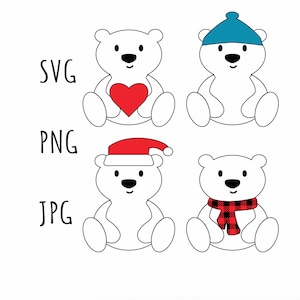 Polar Bear SVG digital files
