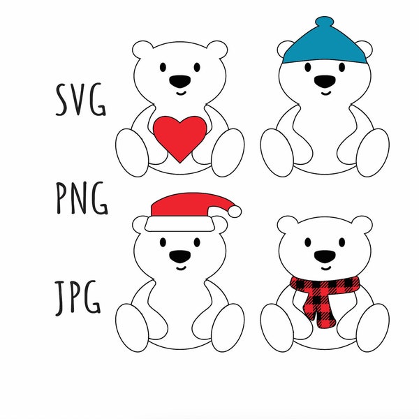 Polar Bear SVG digital files