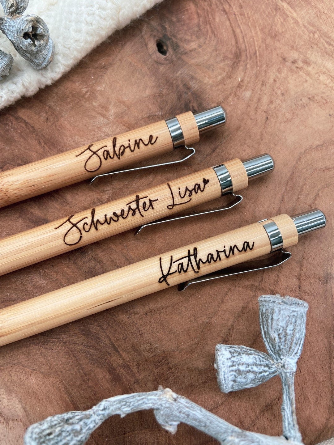 Personalisierten Kugelschreiber Aus Holz Mit Gravur – Handgefertigt In Frankreich & In Geschenkbox