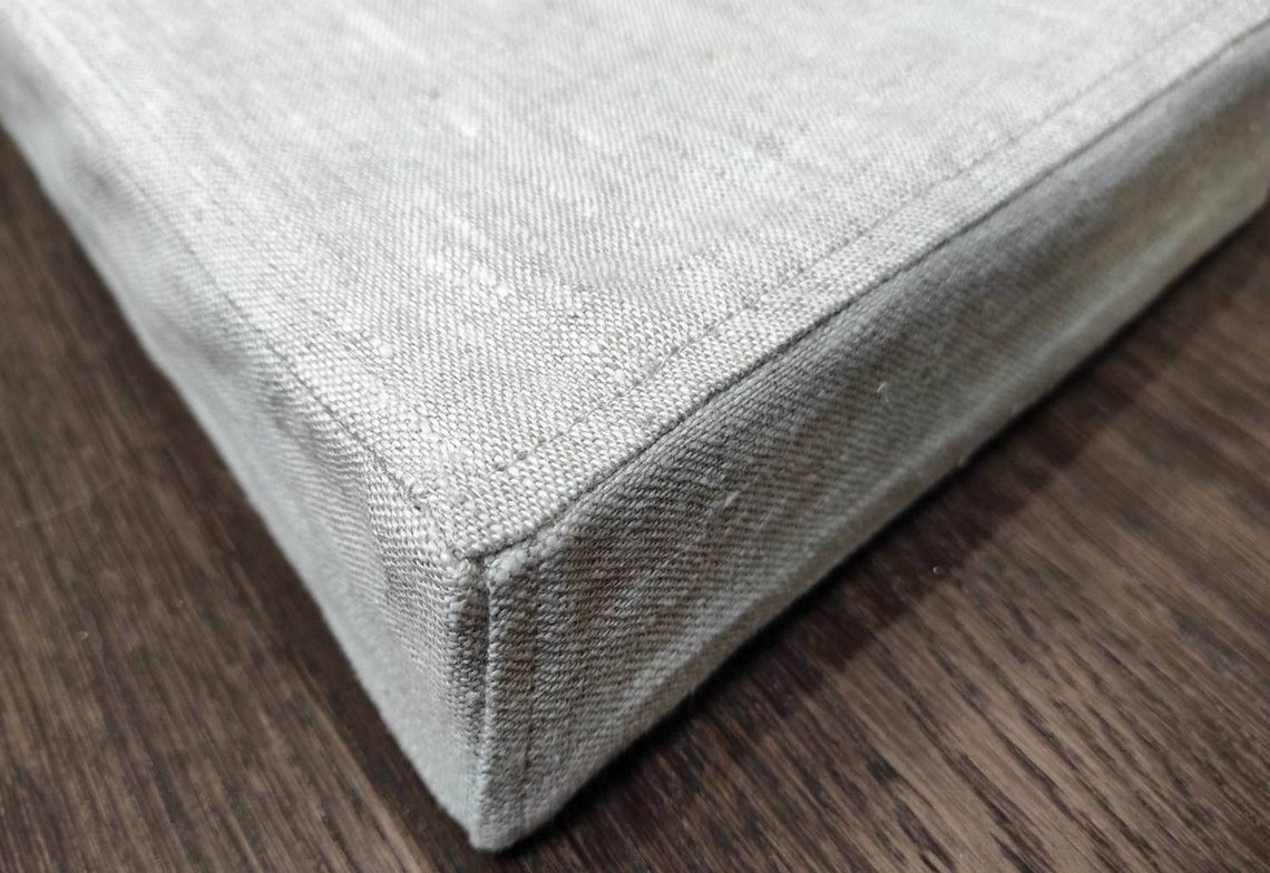 Fully Encased Zippered Natural Mattress Cover Linen Futon Etsy