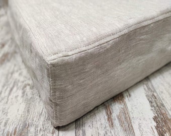 Linen Mattress Cover - Zippered cover - Eco friendly mattress pillowcase - Linen bedding - Natural fabric mattress topper - Any custom size