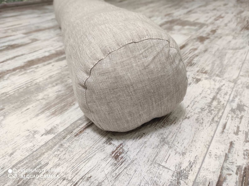 Linen Bolster Case With Hidden Zipper Yoga Bolster Cover Etsy