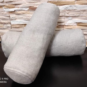 Bolster Linen Pillowcase - Pillowcase with hidden zip - Yoga Roller Pillowcase - Thick linen pillowcase - Sofa bolster cover any custom size