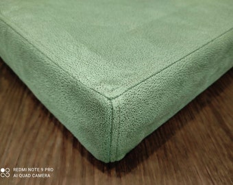 Euro Mattress zippered cover, Made of faux suede, Durable daybed faux suede cover, , Futon cover, Any size to order