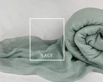 Sage Green, Table Runners, Boho, Gauze Wedding Table Decor, Flowy Table Runner, Farm Table Cloth