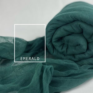 Emerald Cheesecloth Table Runners, Boho, Gauze Wedding Table Decor, Flowy Table Runner, Farm Table Cloth