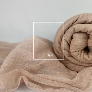 Tan Cheesecloth Table Runners, Neutral Colors, Cheesecloth Table Runners, Boho, Gauze Wedding Table Decor image 1
