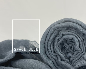 Space Blue, Dark Blue Cheesecloth Table Runners, Boho, Gauze Wedding Table Decor, Flowy Table Runner, Farm Table Cloth