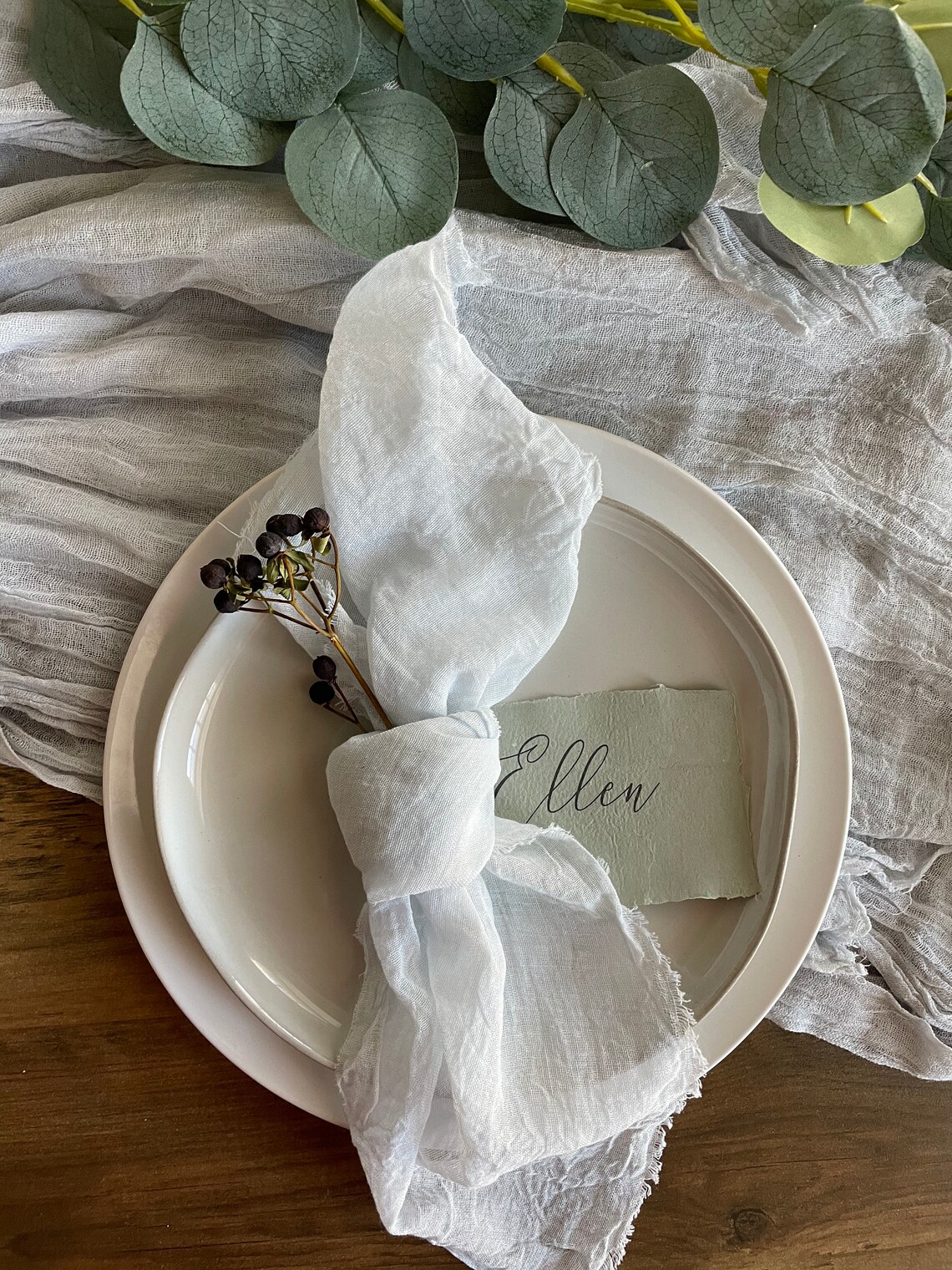 Cheesecloth Napkins Gauze Wedding Boho Napkins Cotton Etsy
