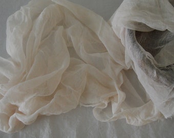 Ivory Cheesecloth Table Runners, Neutral Colors, Cheesecloth Table Runners, Boho, Gauze Wedding Table Decor