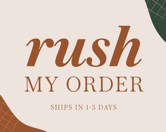 Rush Order Add-On Fee, Please check with seller first
