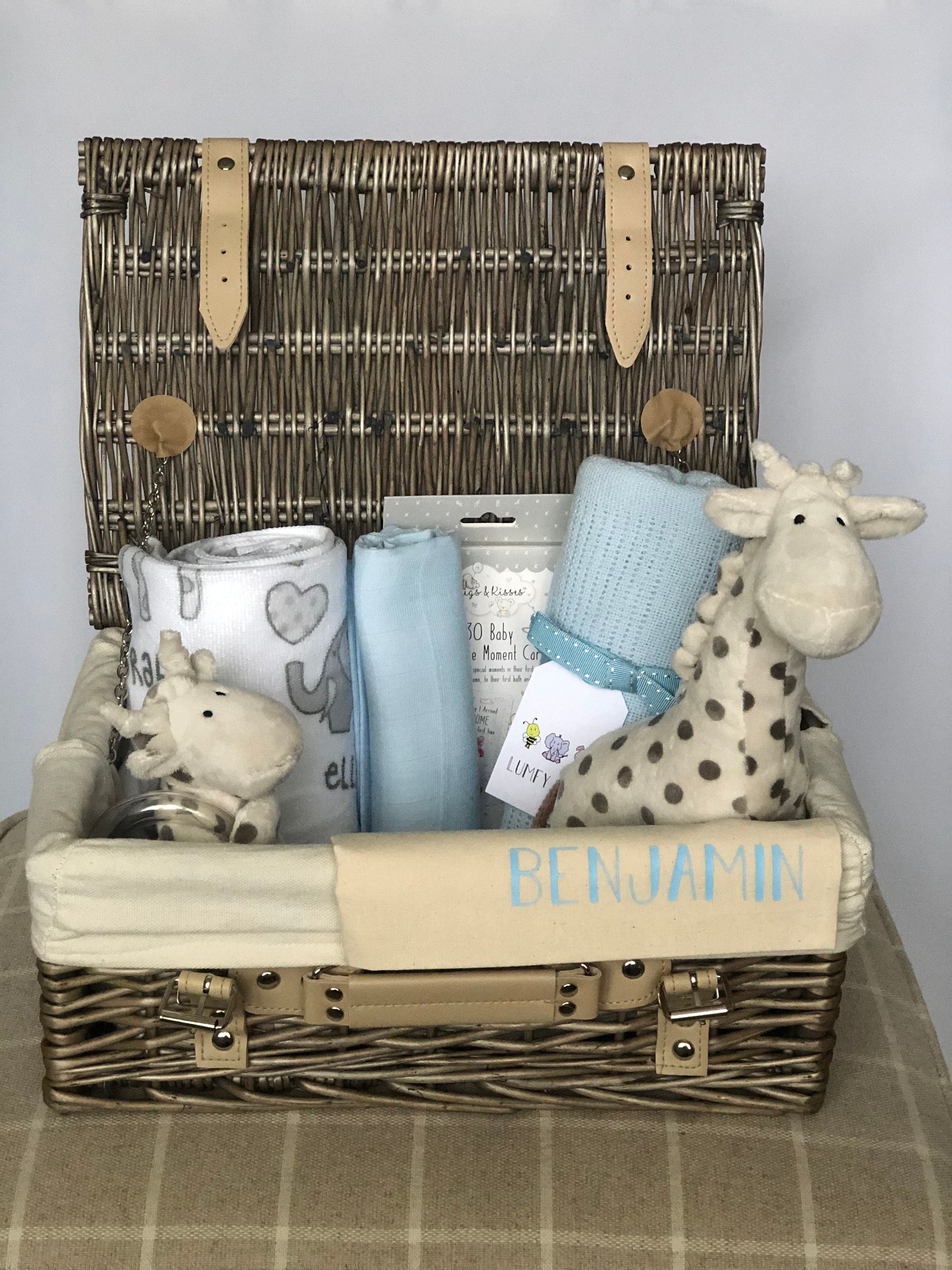 Personalised Baby Hamper Hamper Baby Hamper Baby Boy Etsy