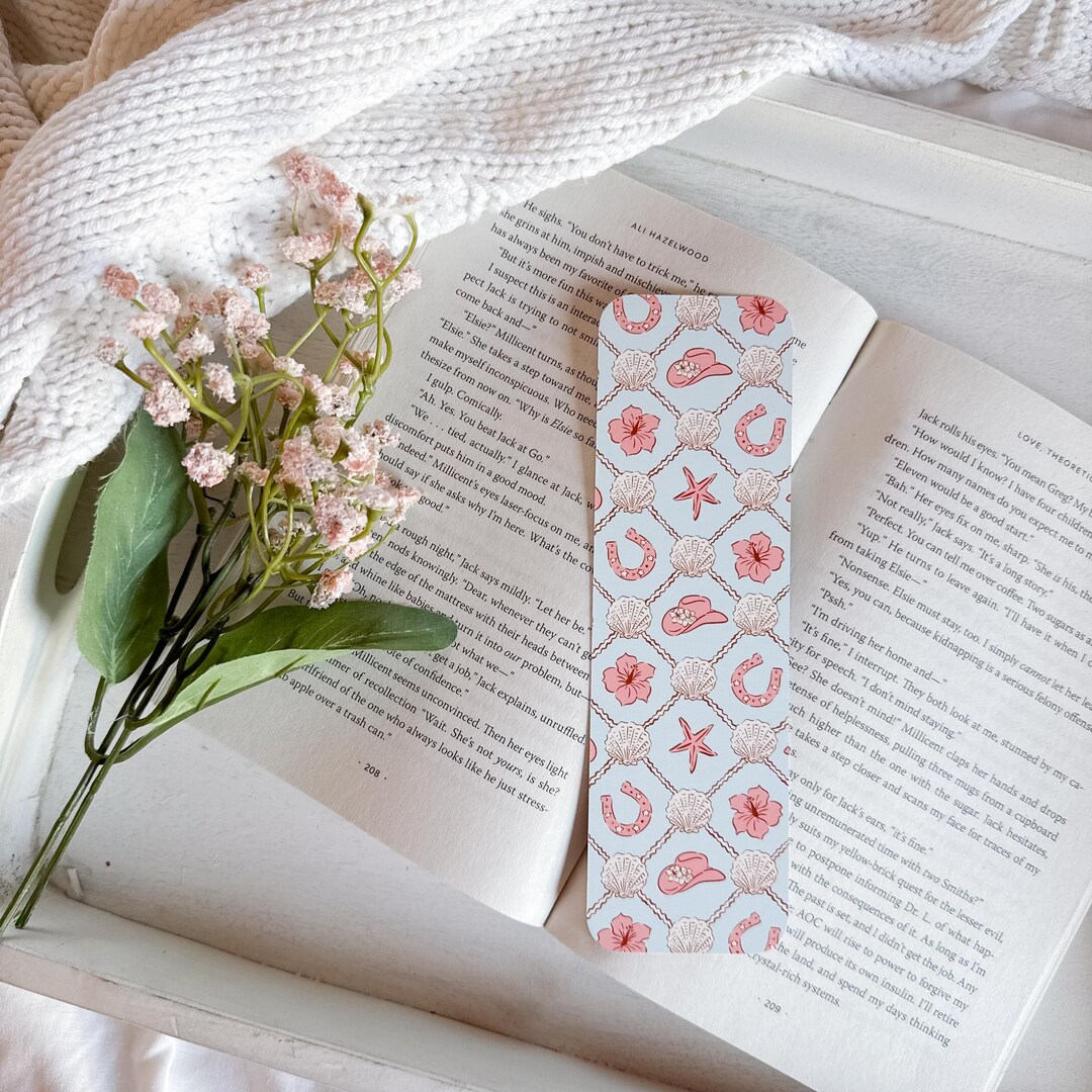 Coastal Cowgirl Bookmark – Pink Beach Western Summer Vibes | Soft ...