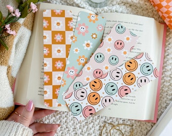 Retro Happy Faces (Orange & Mint)