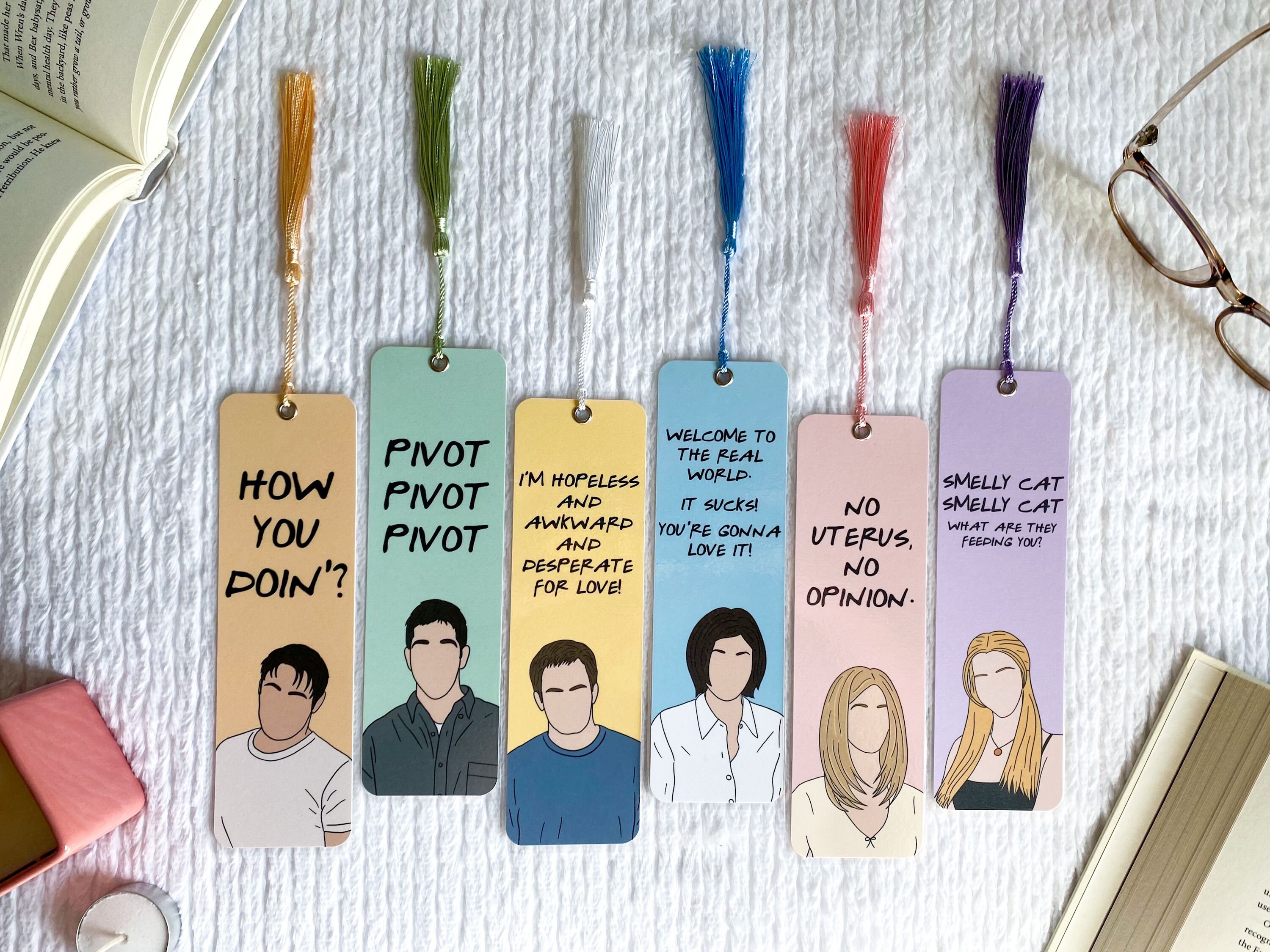 Your Favorite TV Roommates Bookmark Collection | Handmade | Individua…