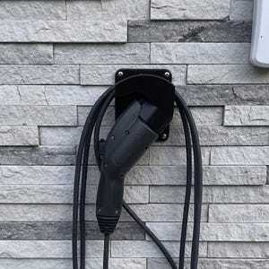 j1772 Plug Holder with Cord Management for EV cars, Telsa, Chevy Volt Electric Vehicles