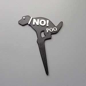 NO POOPING Dog Sign