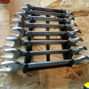 Wall Mounted Wrench Holder | Garage Organization