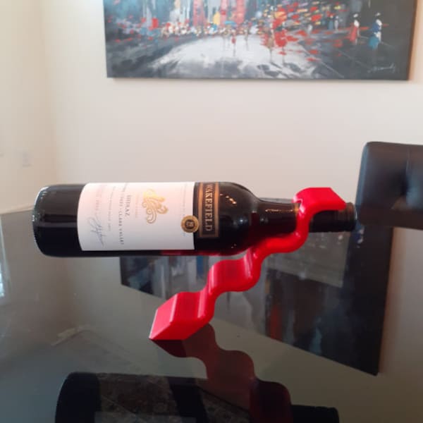 Floating Wine Bottle Holder - Any Color - Anti Gravity Holds Wine Bottles