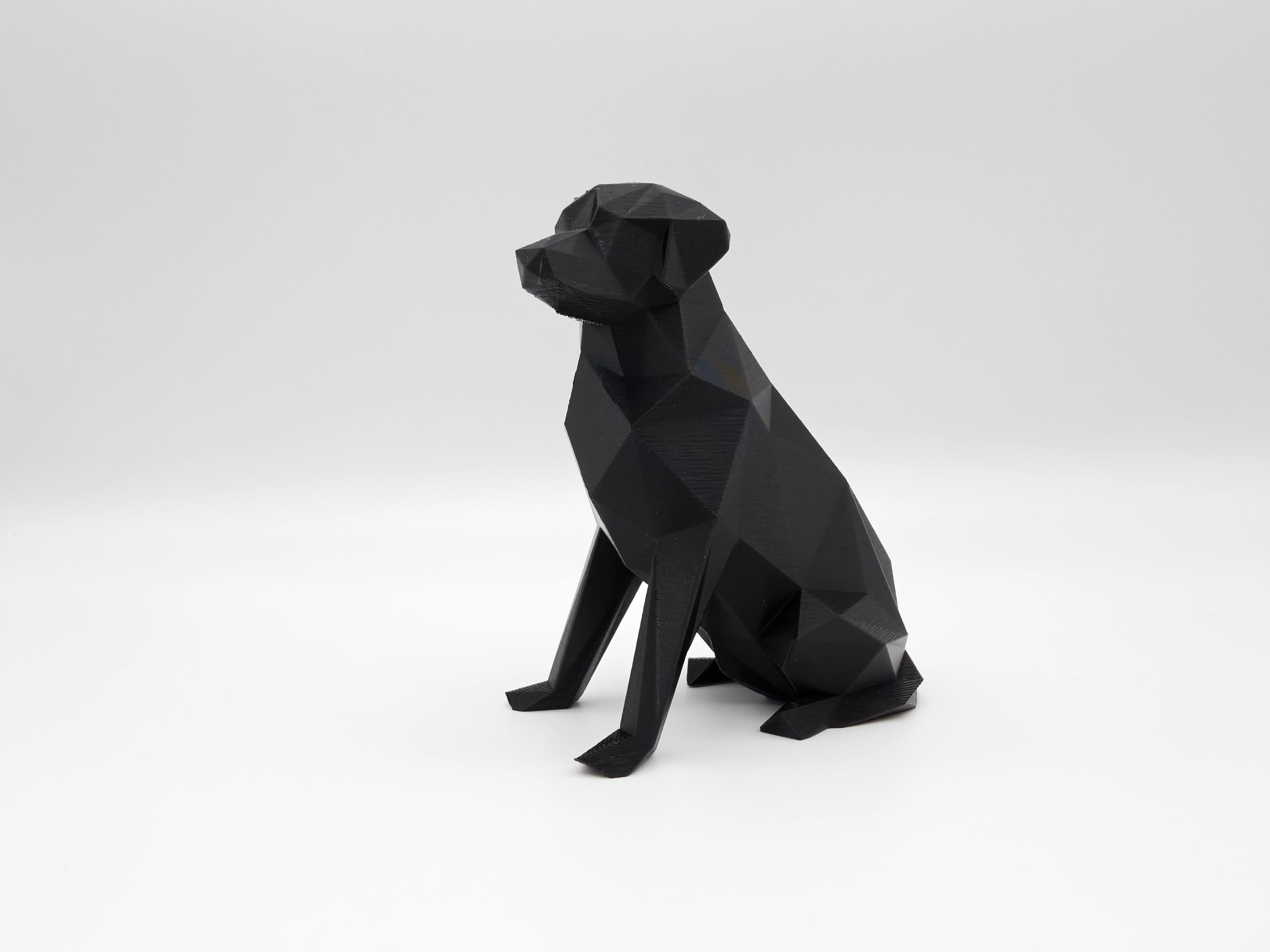 Geometric Labrador Statue - Black Lab Yellow Lab - Memorialize My Dog - Housewarming Gift for Friend Who Lost Their Dog - Pet Passed Away