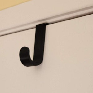Behind Door Hook | Towel Hook | Bathroom Door Hanger | Hangs Robe and Towel | Bathroom Accessories | Bath Spa Lavatory | Powder Room | Hooks