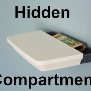 Secret Floating Shelf Safe - Hidden Compartment - Concealment Stealth Tactical Shelves - Wall Mounted Stash Box - Hide Your Money