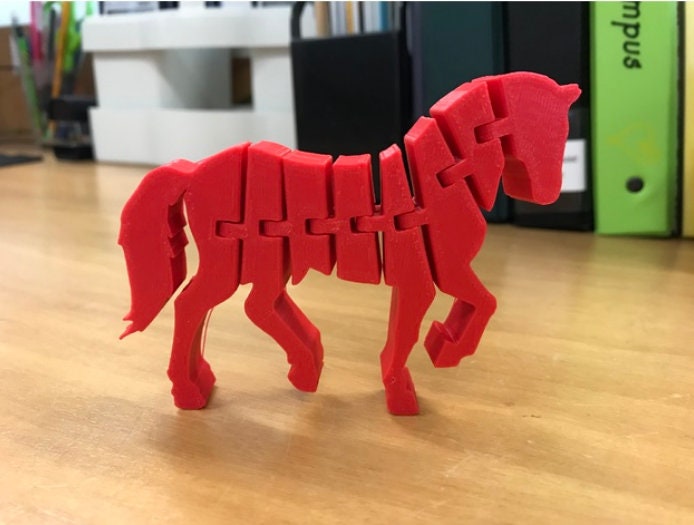 Fexi Horse Toy | Desk Horse | Desk Figurines | Articulated Toys | Gift For Horse Lovers and Owners | Housewarming Farm Gifts