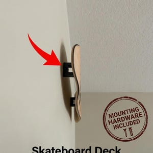 Skateboard Deck Wall Mount Brackets