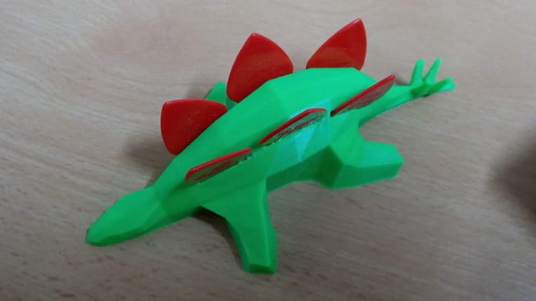 Stegosaurus Guitar Pick Holder | Any Color! Holds 6 Picks Jazz 1.38mm or smaller