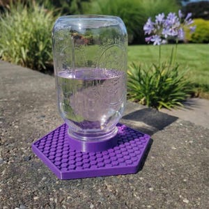 Mason Jar Bee Feeder – Automatic Waterer for Small Mouth Jars