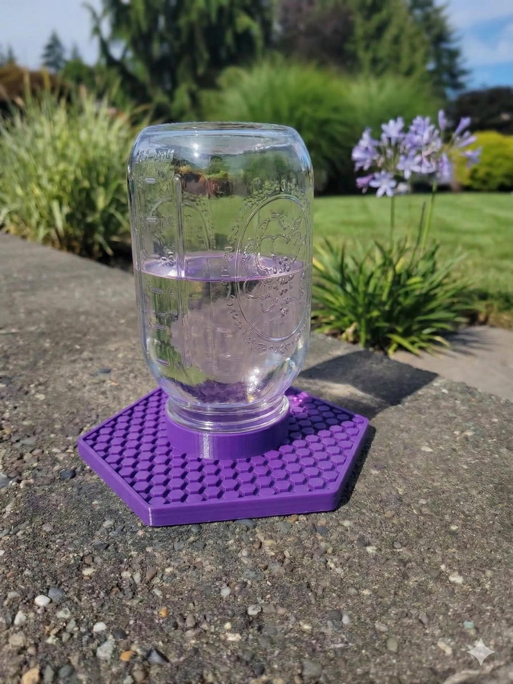 Mason Jar Bee Feeder – Automatic Waterer for Small Mouth Jars