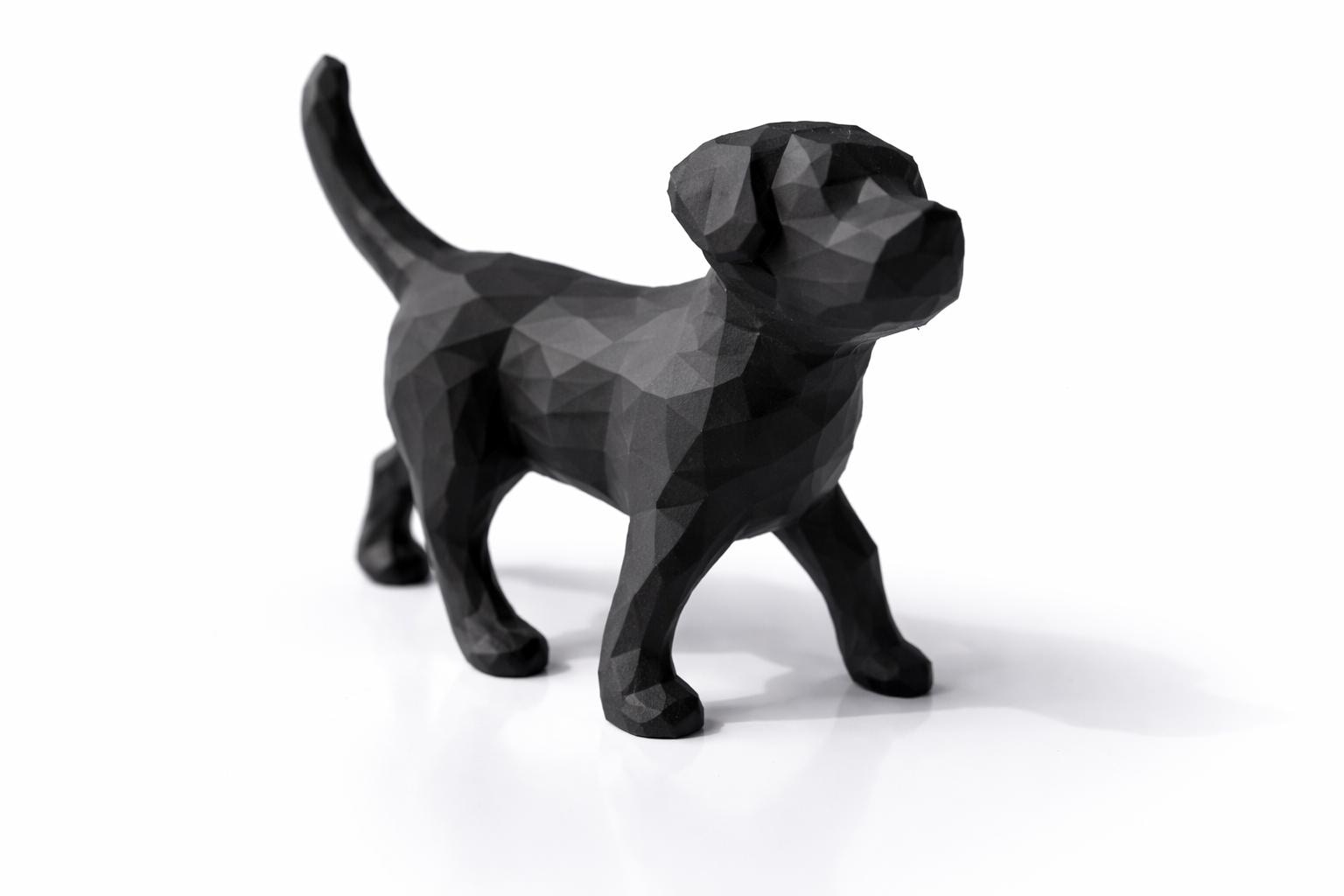 Geometric Cute Labrador Puppy Statue Figurine | Labradors