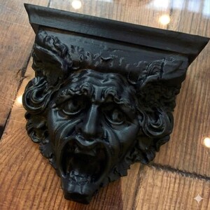 Wall Mounted Gargoyle Statue or Mantel | Any Color Garden Gargoyal Statue | Waddesden Manor Stables Water Spout (1800s)