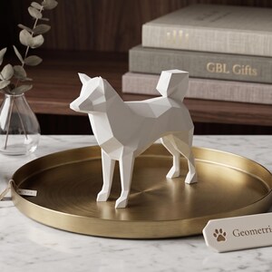 Doge Shiba Inu Statue Figurine | White or Black | Miniature pet Shiba Inu Dog Figure