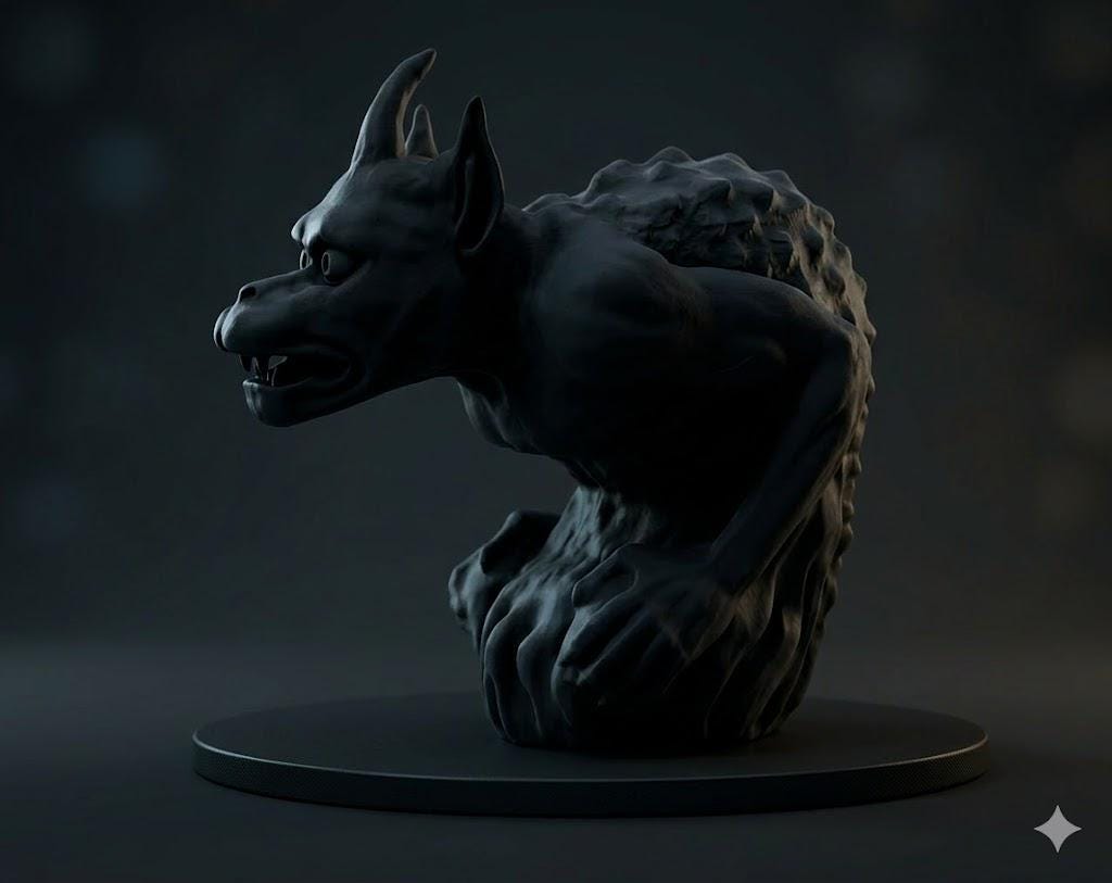 Gargoyle Statue inspired by Cathedral Notre Dame from Paris