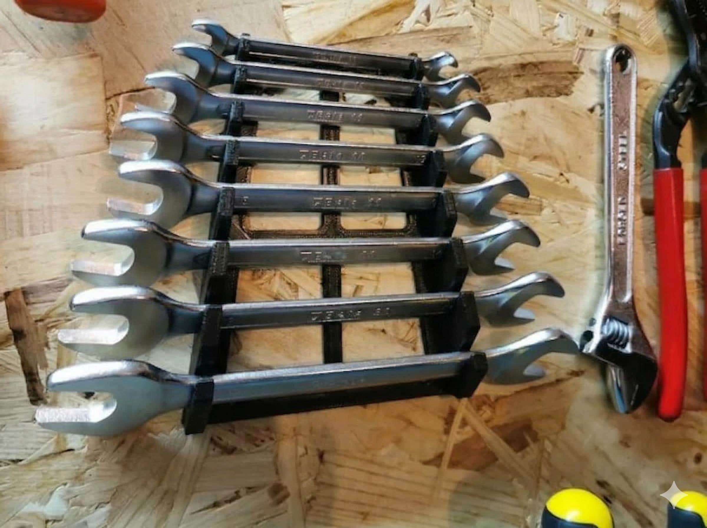 Wall Mounted Wrench Holder | Garage Organization