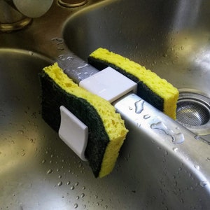 Oyourlife Double Layer Sink Sponge Holder Kitchen Faucet Sponge