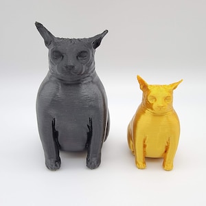 Fat Cat Art Sculpture Statue Figurine | Housewarming Gift for Chunky Cat Lovers | Cat Girls | Gift for Her | Gifts for Him Hers His