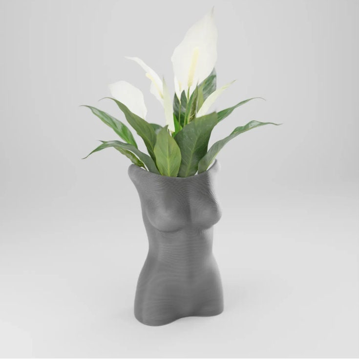 Female Body Vase Planter - Cute Succulent Planters - Any Color!