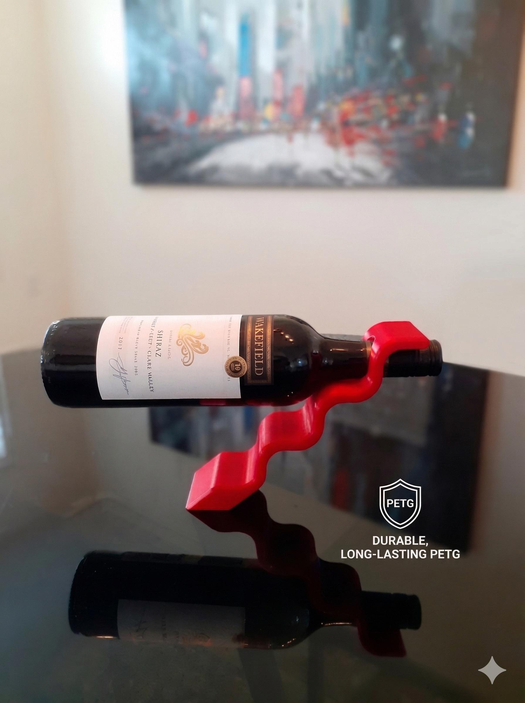 Floating Wine Bottle Holder - Any Color - Anti Gravity Illusion