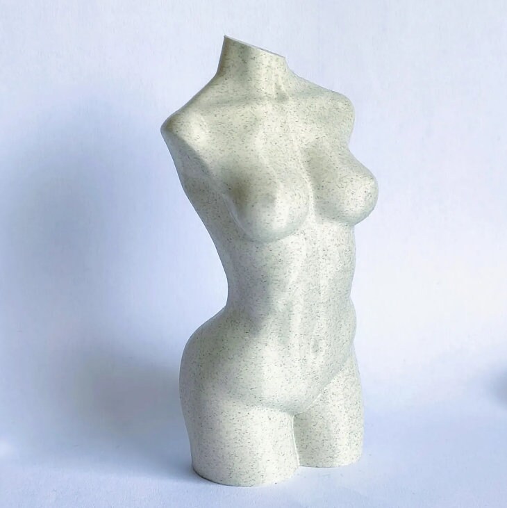 Nude Female Torso Sculpture | Abstract Art Home Decor